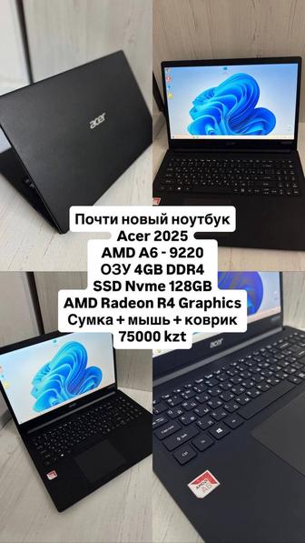 Почти новом состоянии ноутбук Acer 2025г