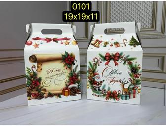 Новый год подарочная коробка