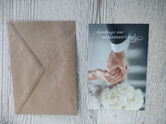 Пригласительные на свадьбу 40 шт