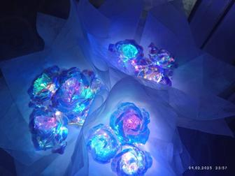 Букеты светящихся роз