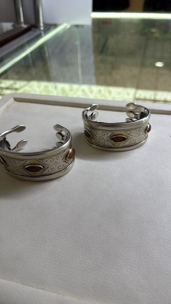Антиквариат браслеты из чистого серебра