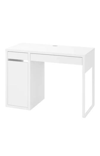 Стол письменный IKEA МИККЕ, белый