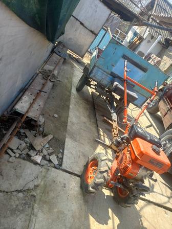 Мотоблок с прицепом