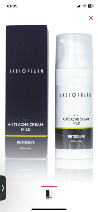 Angiopharm retisolve anti acne cream