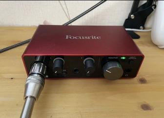 Продам звуковую карту Focusrite Scarlett solo 3rd gen