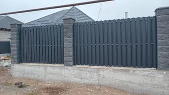 Забор. Ворота. Навес.