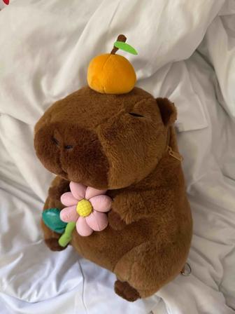 Игрушка мягкая и сумка капибара для детей