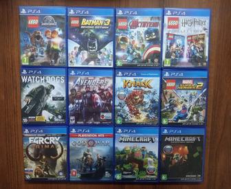 Диски на ps4 и ps5 - God of War, fifa, mortal injustice Minecraft rdr2