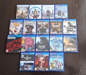 Диски на ps4 и ps5 - God of War, fifa, mortal injustice Minecraft rdr2
