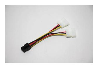 Переходник 2xMolex (папа) 6-pin доп. питание PCI-E 15 cm питание