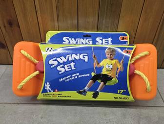 Качели Детские Подвесные Пластиковые до 100 кг Качеля для дома и улицы