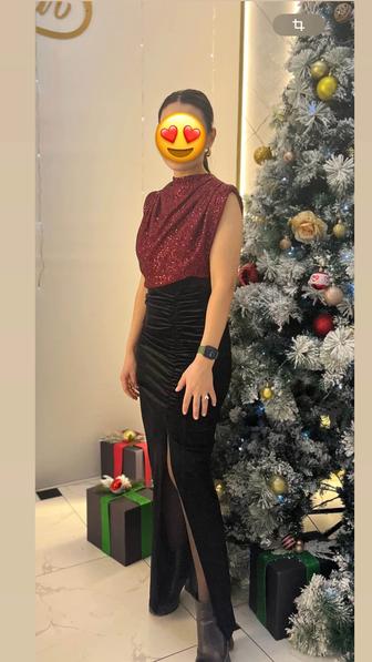 Платье вечернее новогоднее с пайетками