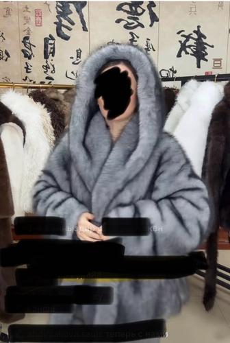 Эко шуба, чернобурка