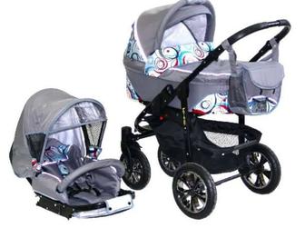 Детская модульная коляска happych aviator (3 в 1) Польша