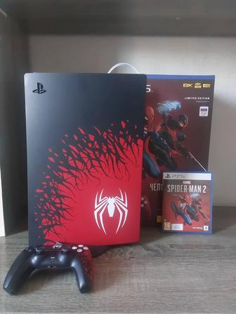 Игровая приставка Sony Playstation 5 + Геймпад DualSense + Spiderman 2