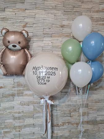 Гелиевые шары фотозона оформление шарами