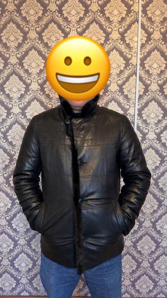 Продам дубленку кожаную