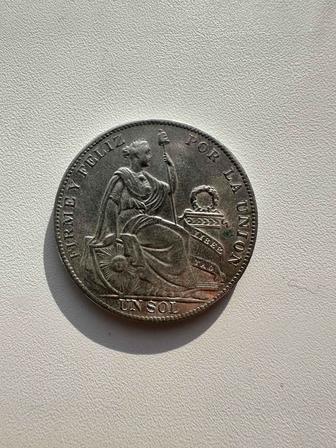 Монета, 1 соль 1930 год Перу