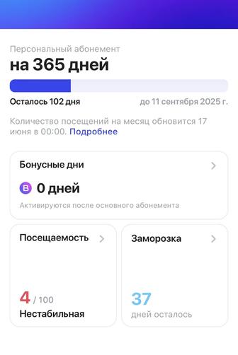 Продаю абонемент 1fit 3 месяца