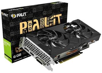 Видеокарта Palit GeForce GTX 1660Ti Dual 6гб