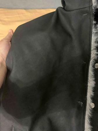 Куртка кожанка зимняя