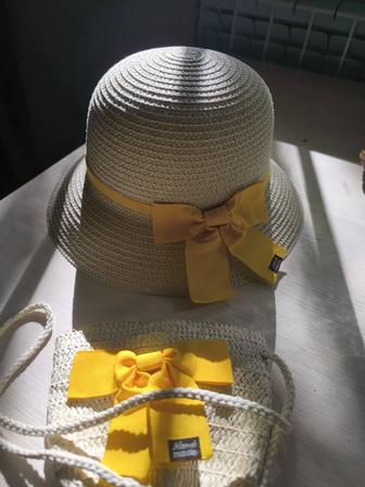 Продам детскую шляпку с сумочкой