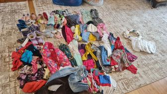 Платья майки штанишки Вещи на девочку от полугода до 4х лет