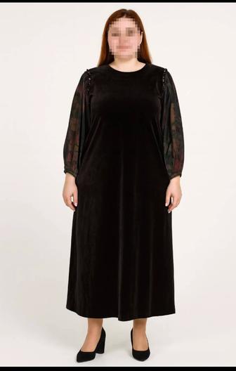 Велюровое платье