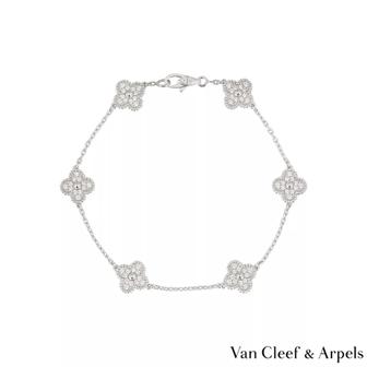 Van Cleef золотой браслет с бриллиантами