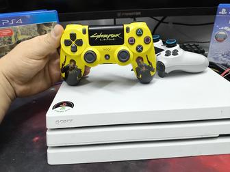 PS4 PRO 1000GB/2 Геймпада/2 игры/эксклюзивный цвет/Ред/рассрочка.