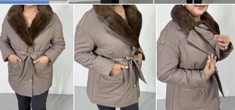 Куртка с норковым воротником