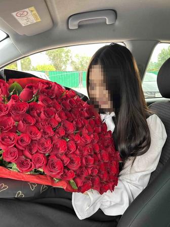Букет цветов из 101 розы