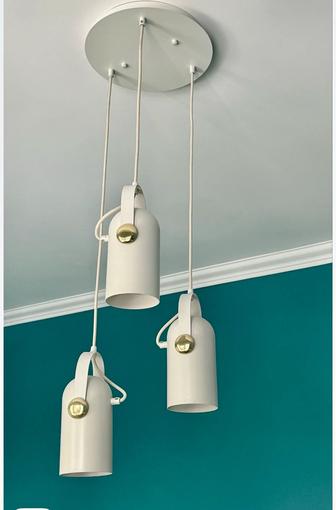 3-рожковая люстра в минималистичном стиле