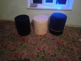 Пуфик домалақ жұмсақ стуля сатылымда арзан багада