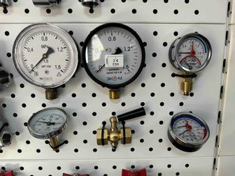 Термометр, Манометр, Трехходовой кран, Воздухоотводчик, Термоманометр