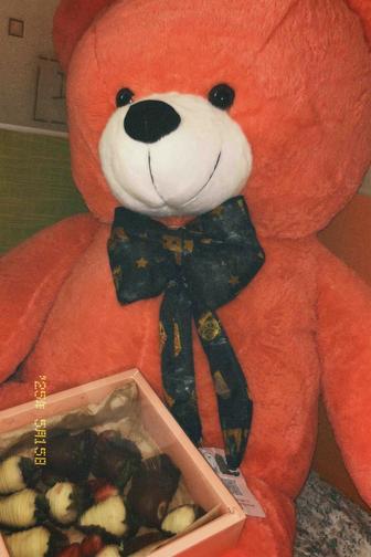 Мишка 120 см цвет розовый