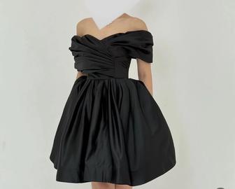 Платье короткое черное