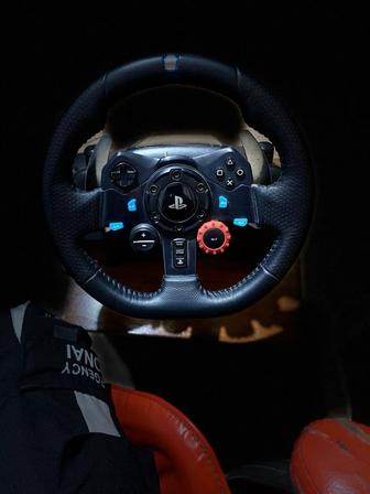 Руль с педалями и КПП