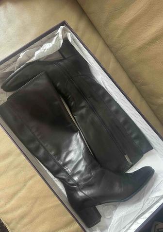 Кожаные осенние сапоги, Ботинки Stradivarius и осенние замшевые сапоги