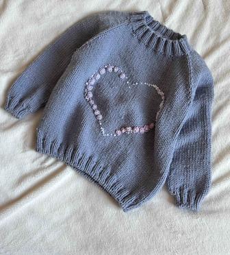 Детский джемпер ручной работы