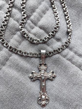 Продам серебряную цепочку