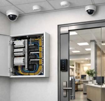 Видеонаблюдение ОПС Скуд СКС электромонтажные работы