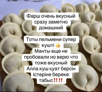 Домашние пельмени .