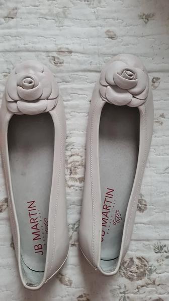 Балетки кожанные