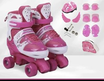 Ролик детский розовый