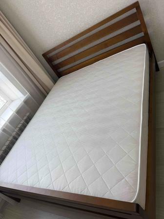 Двуспальная кровать 160x200 ортопедический матрас