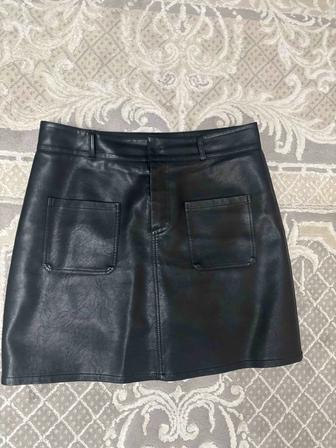 Продам кожаную юбку р 42-44