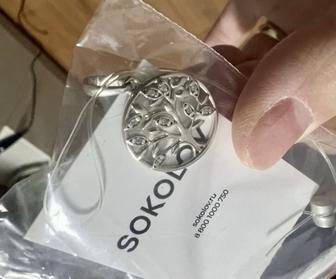 Продам новый кулон серебро Sokolov