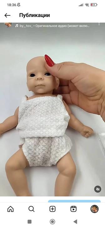 Реборн кукла желейная