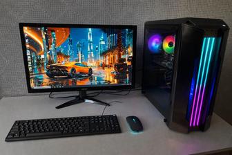 Монитор 75Гц и Компьютер игровой i5-6500/16Гб/RX 580 8GB/SSD